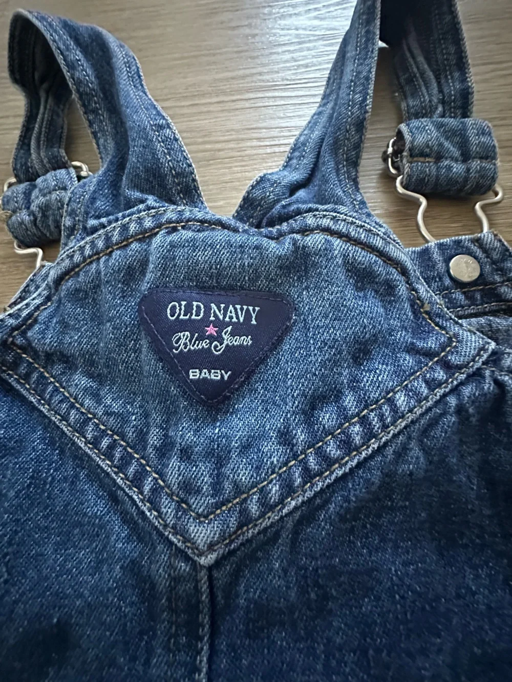 Old Navy Vintage Denim Overall Jumper Dress for Kids - Blue